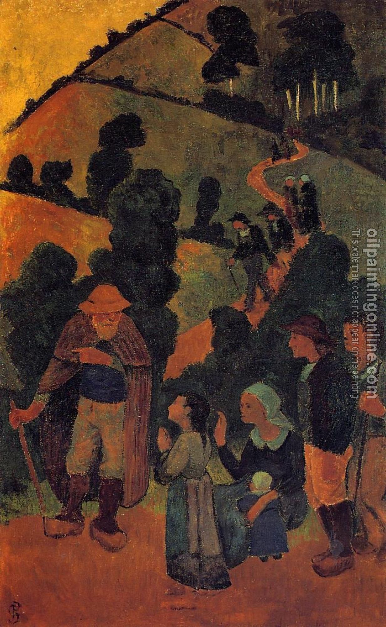 Serusier, Paul - Bretons on a Path